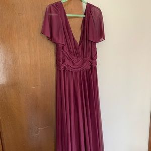 Deep wine Bridesmaids dress